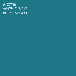 #1D7786 - Blue Lagoon Color Image